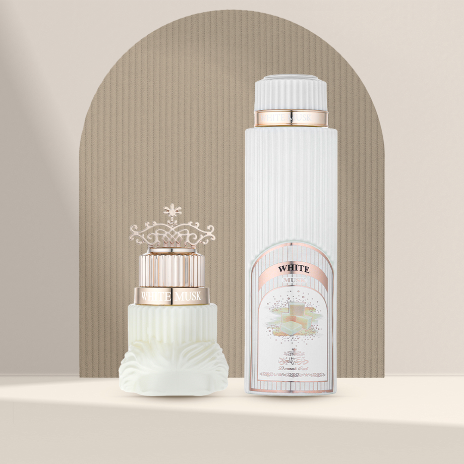 White Musk Set (White Musk Body Mist 200 ml + White Musk Hair Mist 50 ml)