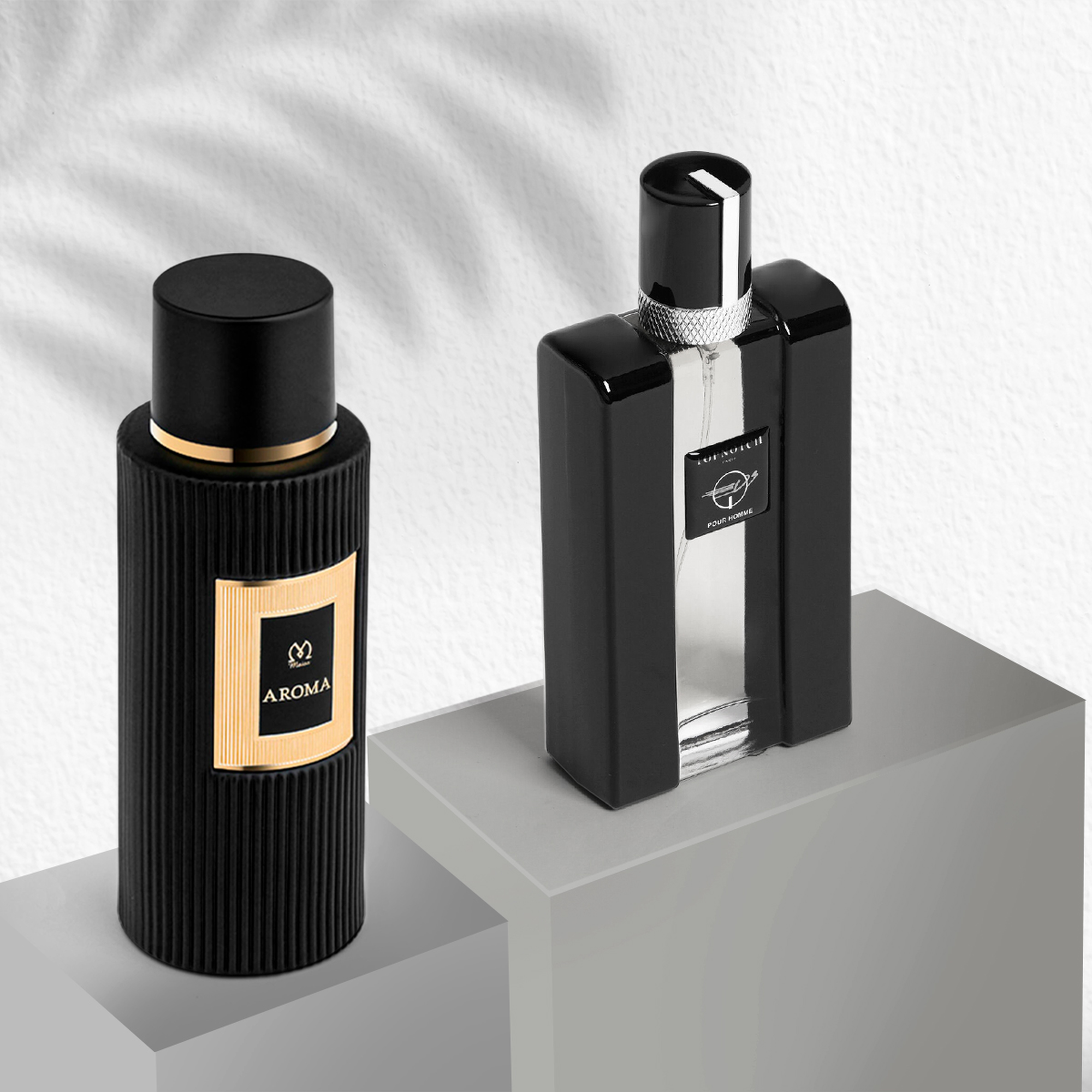 مجموعه الشهر (عطر توب نوتش الرجالى 80 مل + عطر اروما النسائي 100 مل )