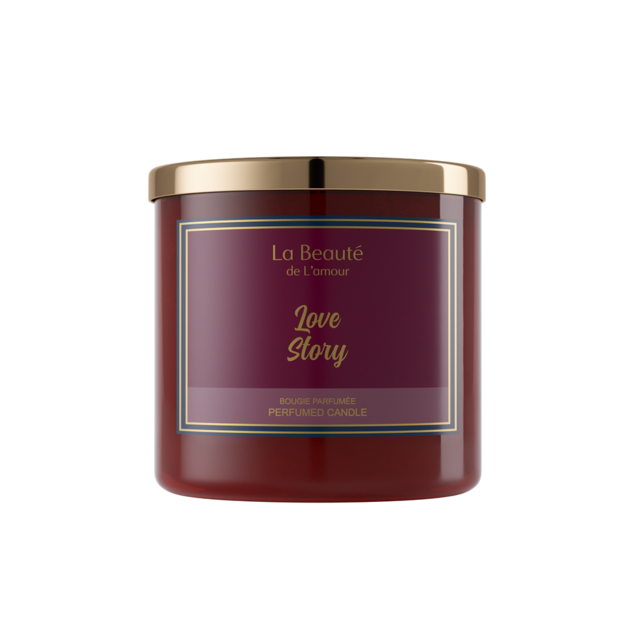 Scented Candle - Love Story - 400g, La Beaut&eacute; de L&rsquo;amour
