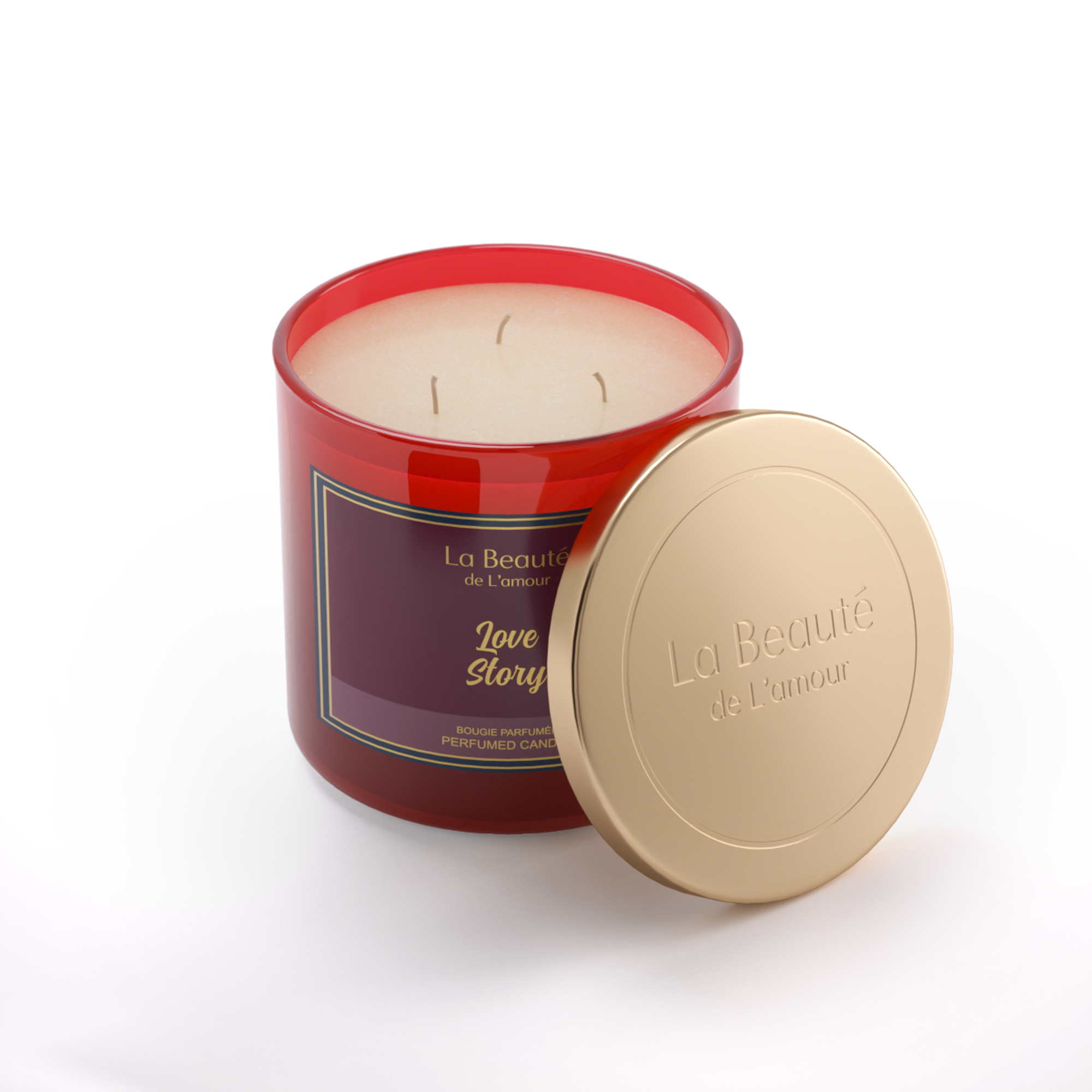 Scented Candle - Love Story - 400g, La Beaut&eacute; de L&rsquo;amour