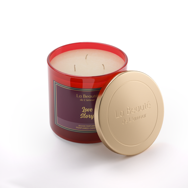 Scented Candle - Love Story - 400g, La Beaut&eacute; de L&rsquo;amour