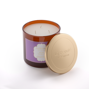 شمعة معطرة مسك فانيلا 400 جرام