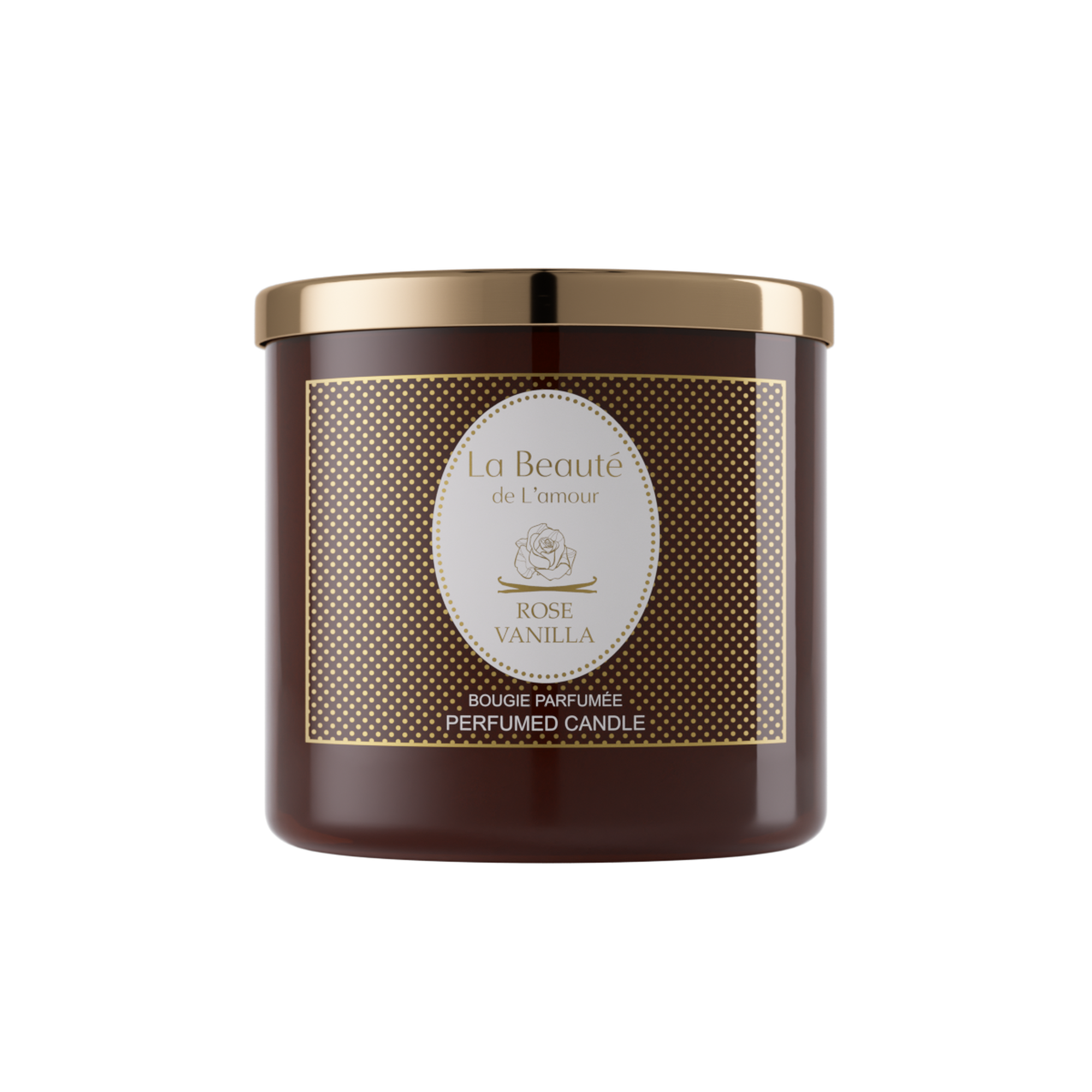 Rose Vanilla 400 gm Scented Candle La Beaute de Lamour