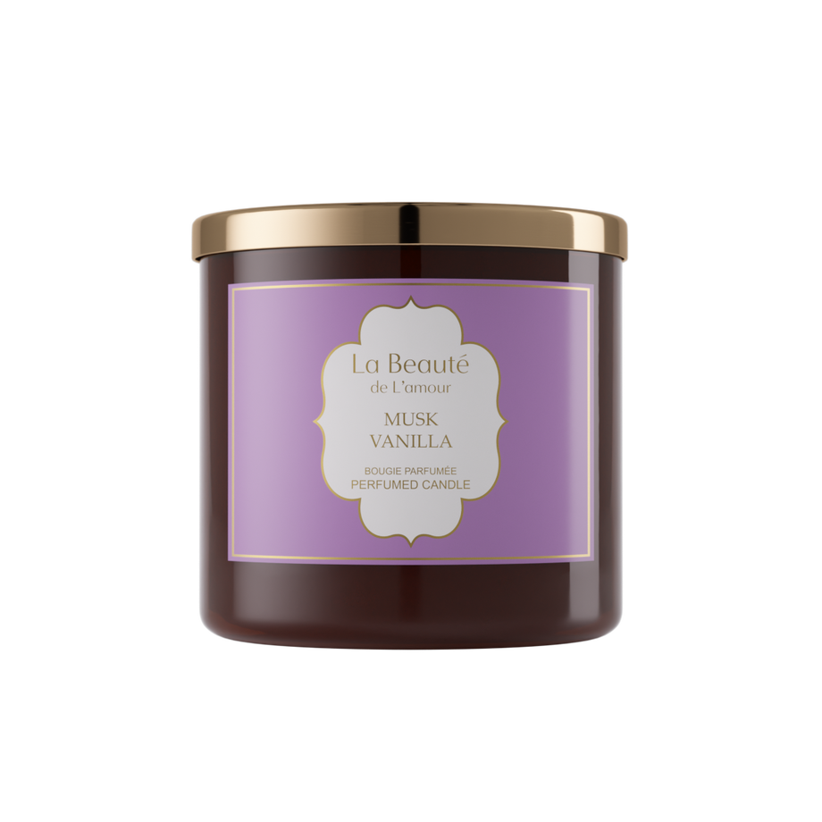 شمعة معطرة مسك فانيلا 400 جرام