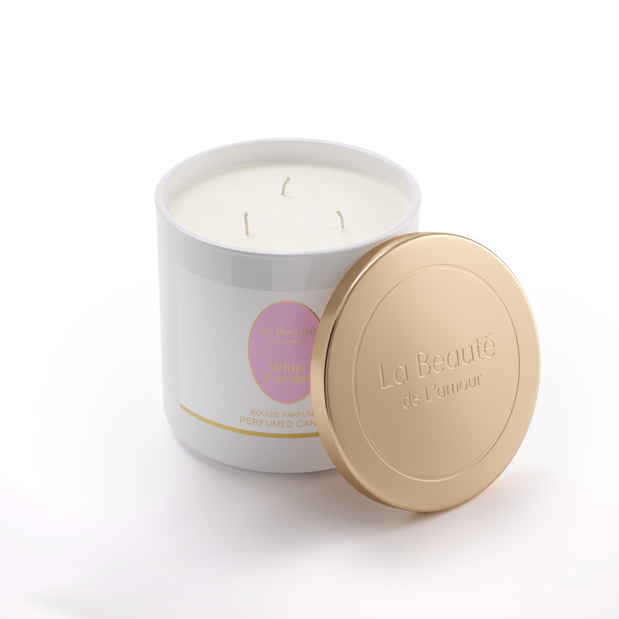 شمعة معطرة وايت باودر 400 جرام